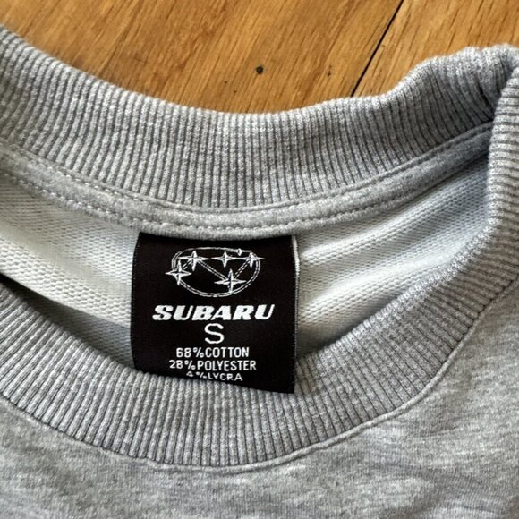 Subaru Official Gear Sweater Men's Gray Size S - Picture 4 of 6